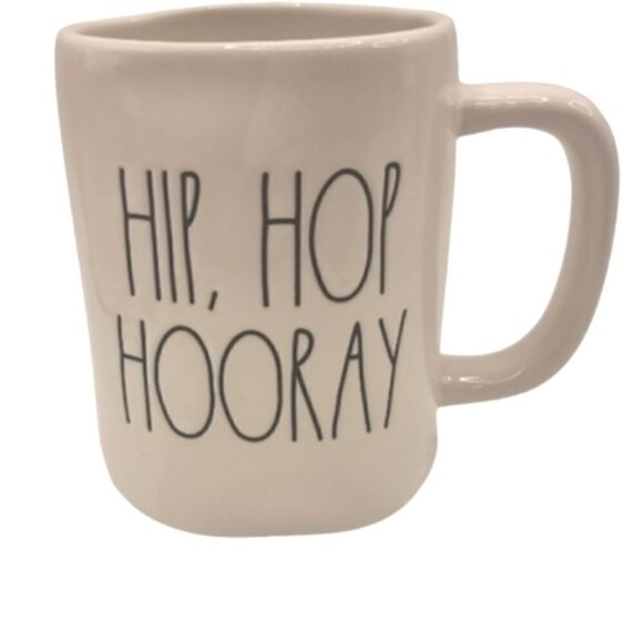 New Rae Dunn mug "Hip, Hop, Hooray" Easter mug - Picture 4 of 5